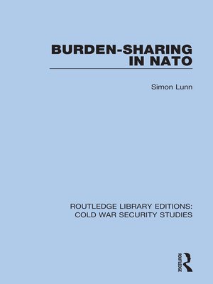 cover image of Burden-sharing in NATO
